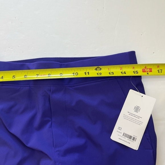 Athleta Brooklyn Lined Pant Purple Size 8 New with Tags - Picture 12 of 12